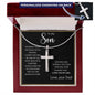 To My Son | Personalized Cross Necklace