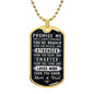 To My Son or Daughter Dog Chain