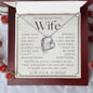 To My Wife Necklace, Anniversary Gift, Wife Gift Ideas, Gift From Husband, Wife Birthday Gift, Romantic Gift Wife, Anniversary Wife