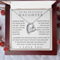 To My Daughter, Daughter Necklace, Daughter Birthday, Daughter Christmas Gift, Daughter Gift Ideas, Father Mother Daughter Gift
