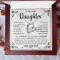 To My Lovely Daughter | Forever Love Necklace