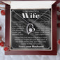 To My Wife Necklace, Anniversary Gift, Wife Gift Ideas, Gift From Husband, Wife Birthday Gift, Romantic Gift Wife