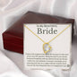 To My Bride - Bride Gift From Groom, Wedding Day Gift, Groom to Bride, Jewelry Gift from Groom to Bride, Beautiful Bride Necklace, To My Bride From Groom