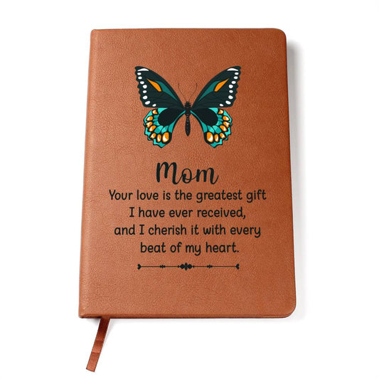 Mom Your Love is the Greatest Gift,  Anniversary Gift, Wife Gift Ideas, Gift From Husband, Wife Birthday Gift, Personalized journal, Memory Book