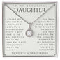 To My Daughter, Daughter Gift, Daughter Necklace, Daughter Birthday, Daughter Christmas Gift, Daughter Gift Ideas