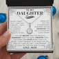 To My Daughter, Daughter Necklace, Daughter Birthday, Daughter Christmas Gift, Daughter Gift Ideas, Mother Daughter Gift