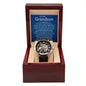 To Our Grandson | Men's Openwork Watch