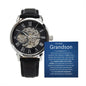 To Our Grandson | Men's Openwork Watch