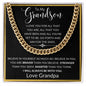 To My Grandson from Grandpa | Cuban Link Chain
