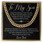 To My Son from Dad | Cuban Link Chain