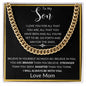 To My Son from Mom | Cuban Link Chain