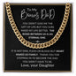 To My Bonus Dad | Cuban Link Chain
