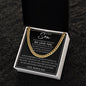 To Our Son | Cuban Link Chain To Our Son Bracelet, Son Birthday Gift, Gift To Our Son,Gifts For Him Gift for Son from Mom,To My Son Necklace