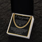 To My Grandson from Grandma | Cuban Link Chain