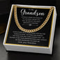 To My Grandson | Cuban Link Chain