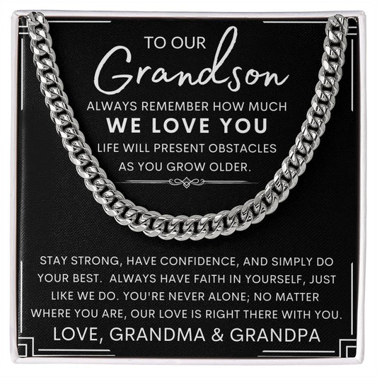 To My Grandson, Grandson Necklace, Gift For Grandson, Gifts From Grandma, Grandson Birthday, Grandson Gift Ideas