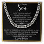 To My Son from Mom | Cuban Link Chain