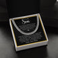 To My Son | Cuban Link Chain