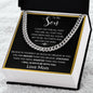 To My Son from Mom | Cuban Link Chain