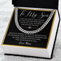 To My Son from Mom | Cuban Link Chain