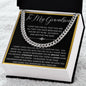 To My Grandson | Cuban Link Chain
