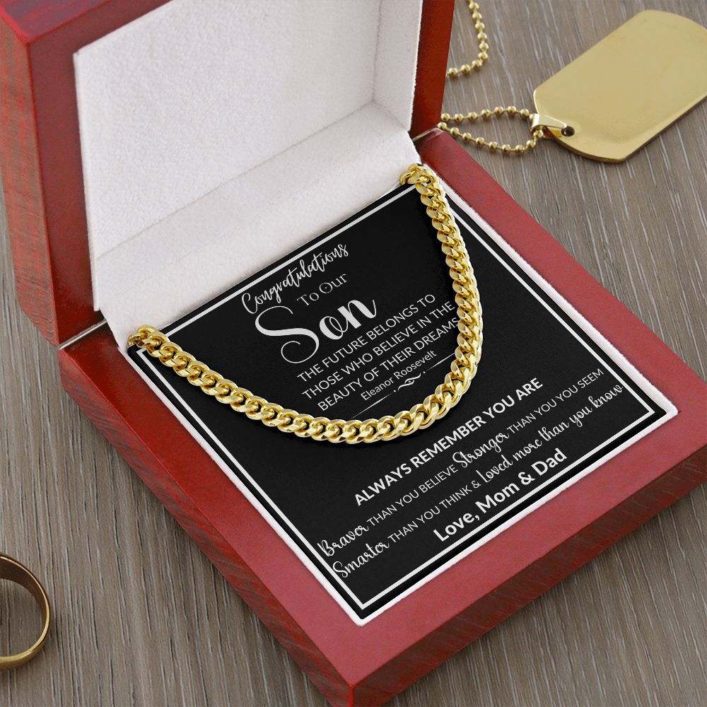 To Our Son | Cuban Link Chain