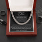To Our Son | Cuban Link Chain To Our Son Bracelet, Son Birthday Gift, Gift To Our Son,Gifts For Him Gift for Son from Mom,To My Son Necklace