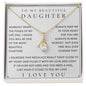 To My Daughter, Daughter Necklace, Daughter Birthday, Daughter Christmas Gift, Daughter Gift Ideas, Father Mother Daughter Gift