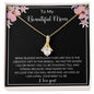 To My Beautiful Mom | Alluring Beauty necklace