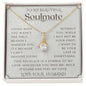 To My Soulmate, Wife necklace, Wife anniversary, Gift for Wife, Gift from husband, Gift for Soulmate, Anniversary necklace