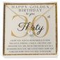 Happy 30th Golden Birthday