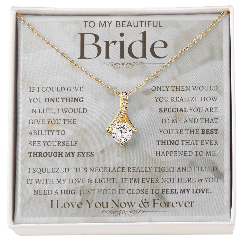 To My Bride Necklace, Anniversary Gift, Wife Gift Ideas, Gift From Husband, Wife Birthday Gift, Romantic Gift Wife, Anniversary Wife