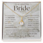 To My Bride Necklace, Anniversary Gift, Wife Gift Ideas, Gift From Husband, Wife Birthday Gift, Romantic Gift Wife, Anniversary Wife