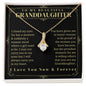 To My Granddaughter - Granddaughter Gift - Granddaughter Necklace - Birthday Necklace - Graduation Gift - Gift from Grandma/Grandpa