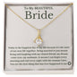 To My Bride - Bride Gift From Groom, Wedding Day Gift, Groom to Bride, Jewelry Gift from Groom to Bride, Beautiful Bride Necklace, To My Bride From Groom