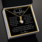 To My Lovely Daughter from Mom | Alluring Beauty necklace