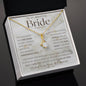 To My Bride Necklace, Anniversary Gift, Wife Gift Ideas, Gift From Husband, Wife Birthday Gift, Romantic Gift Wife, Anniversary Wife
