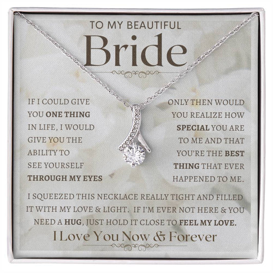 To My Bride Necklace, Anniversary Gift, Wife Gift Ideas, Gift From Husband, Wife Birthday Gift, Romantic Gift Wife, Anniversary Wife