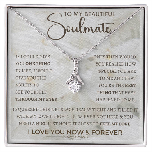 To My Soulmate Necklace - Anniversary Gift - Wife Gift Ideas - Gift From Husband - Wife Birthday Gift - Romantic Gift Wife - Anniversary Wife