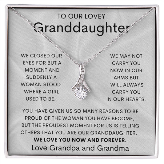 To Our Lovely Granddaughter | Alluring Beauty necklace
