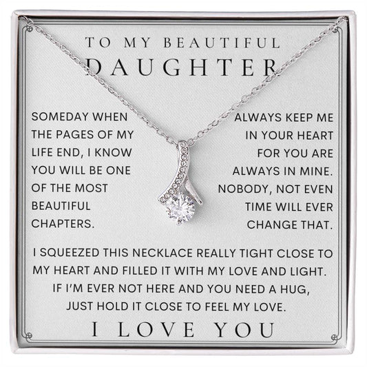 To My Daughter, Daughter Necklace, Daughter Birthday, Daughter Christmas Gift, Daughter Gift Ideas, Father Mother Daughter Gift