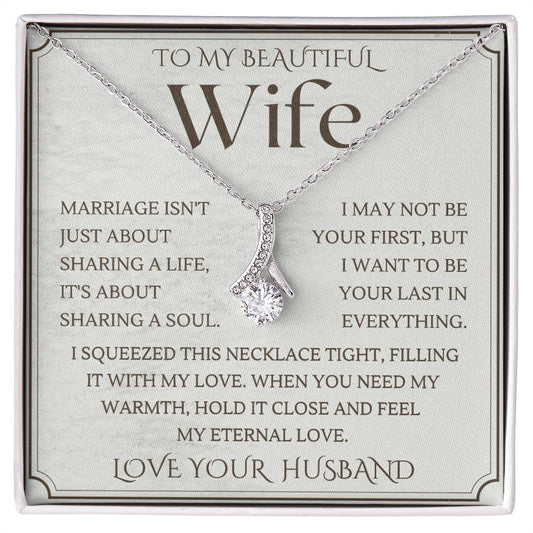To My Wife Necklace, Anniversary Gift, Wife Gift Ideas, Gift From Husband, Wife Birthday Gift, Romantic Gift Wife, Anniversary Wife
