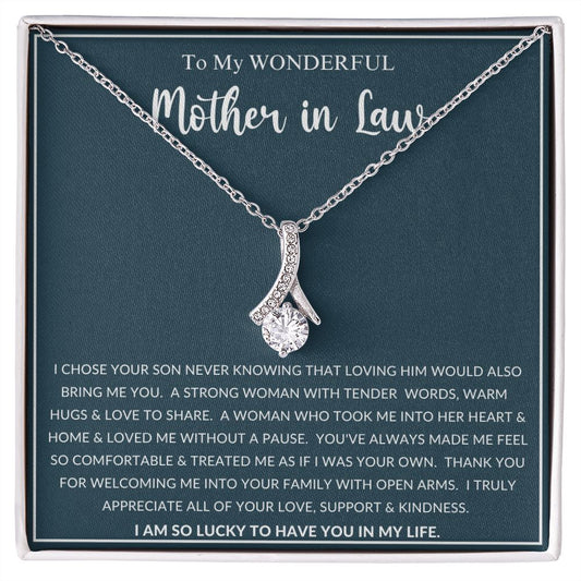 To My Wonderful Mother in Law | Alluring Beauty necklace