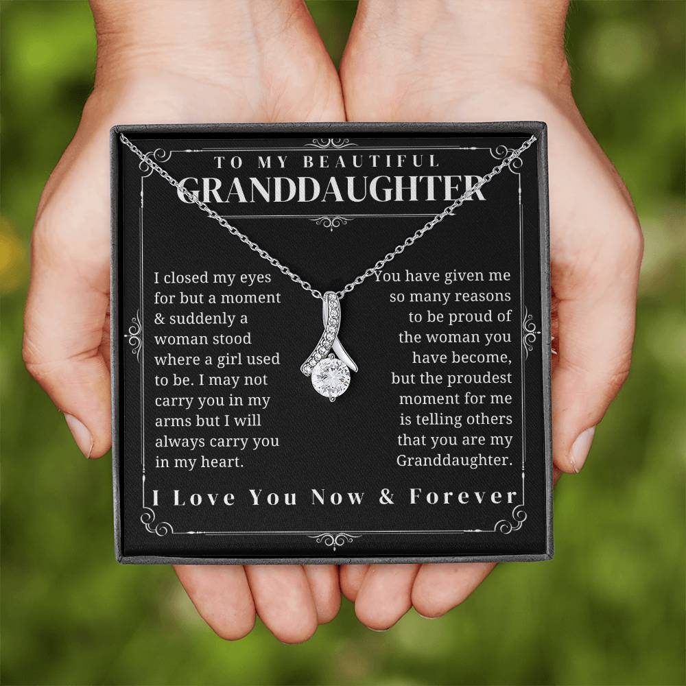 To My Granddaughter - Alluring Beauty Necklace