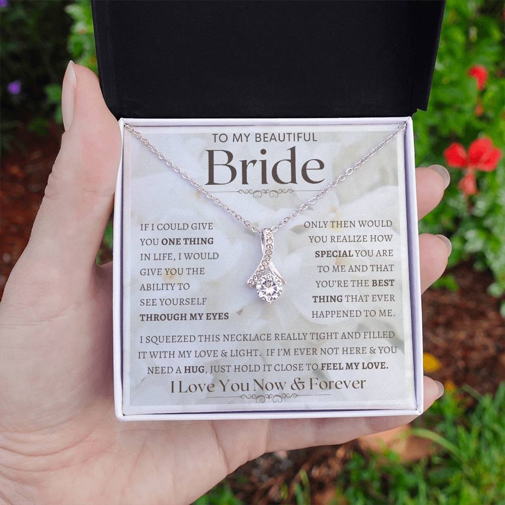 To My Bride Necklace, Anniversary Gift, Wife Gift Ideas, Gift From Husband, Wife Birthday Gift, Romantic Gift Wife, Anniversary Wife
