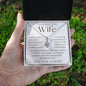 To My Wife Necklace, Anniversary Gift, Wife Gift Ideas, Gift From Husband, Wife Birthday Gift, Romantic Gift Wife, Anniversary Wife
