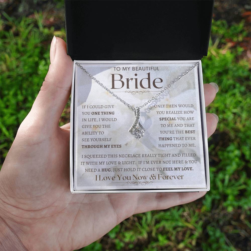 To My Bride Necklace, Anniversary Gift, Wife Gift Ideas, Gift From Husband, Wife Birthday Gift, Romantic Gift Wife, Anniversary Wife