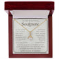 To My Soulmate, Wife necklace, Wife anniversary, Gift for Wife, Gift from husband, Gift for Soulmate, Anniversary necklace