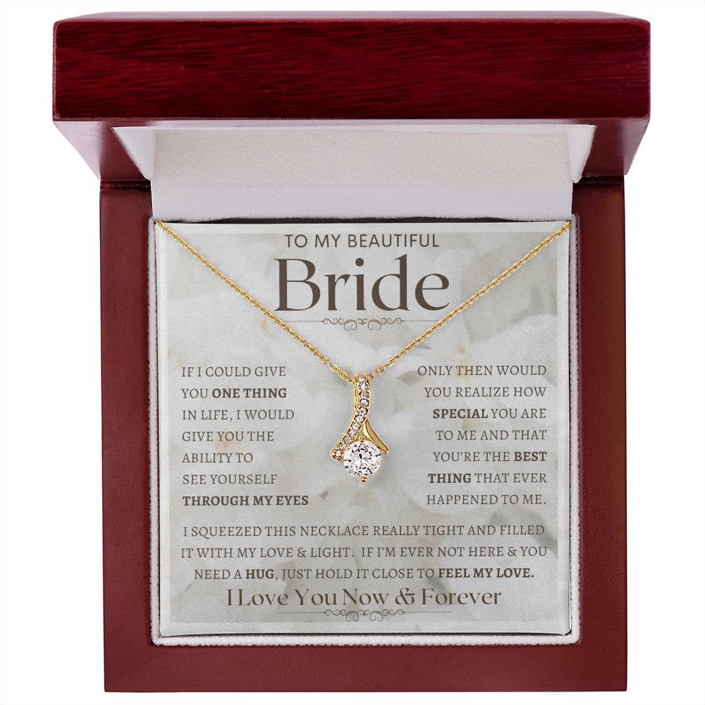 To My Bride Necklace, Anniversary Gift, Wife Gift Ideas, Gift From Husband, Wife Birthday Gift, Romantic Gift Wife, Anniversary Wife