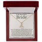 To My Bride - Bride Gift From Groom, Wedding Day Gift, Groom to Bride, Jewelry Gift from Groom to Bride, Beautiful Bride Necklace, To My Bride From Groom